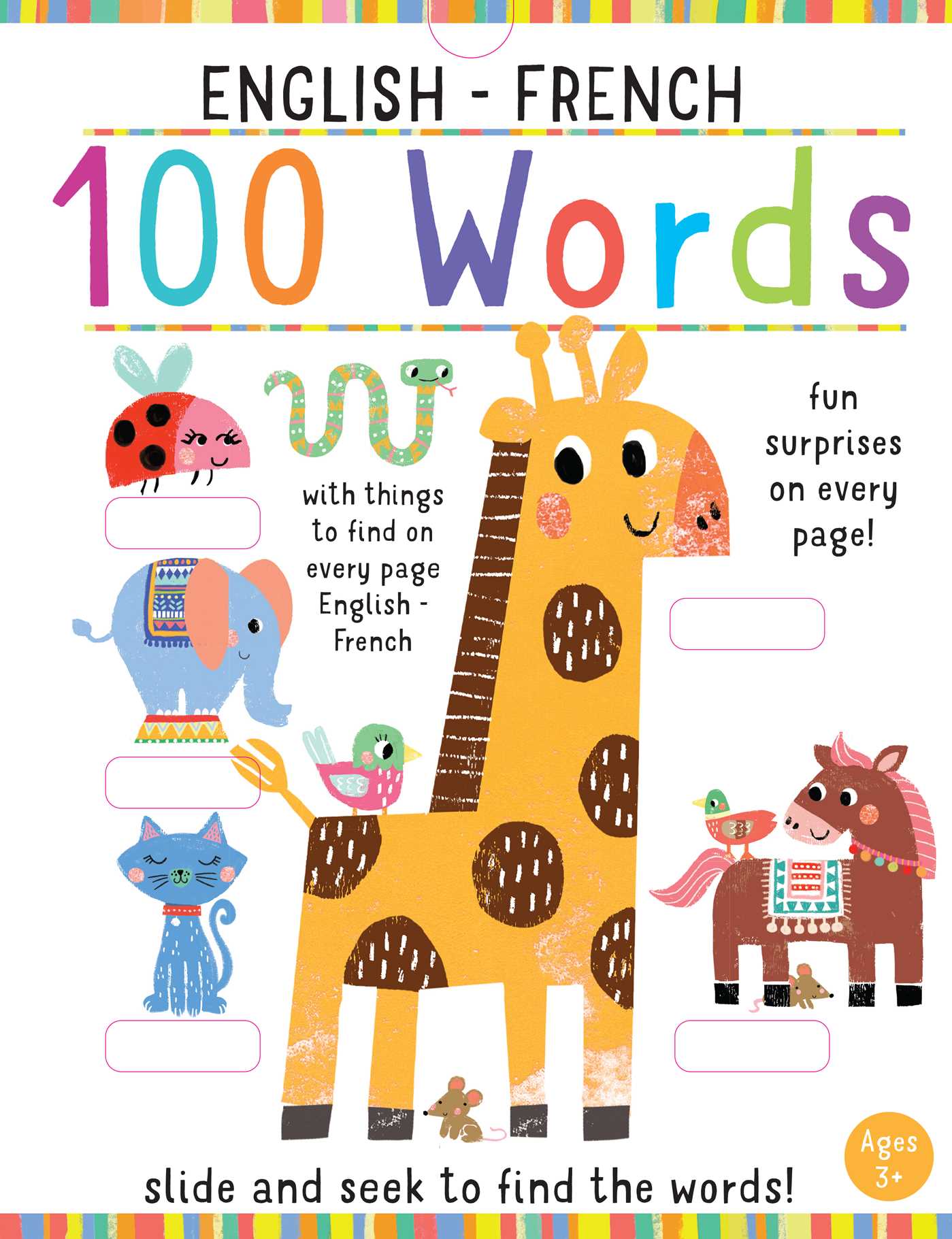 Slide and Seek: 100 Words English-French