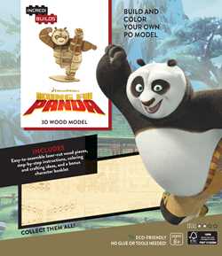 Incredibuilds: DreamWorks: Kung Fu Panda 3D Wood Model