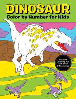 Dinosaur Color by Number for Kids