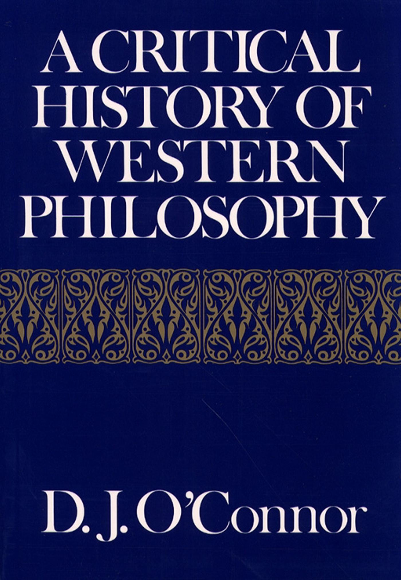 Critical History of Western Philosophy