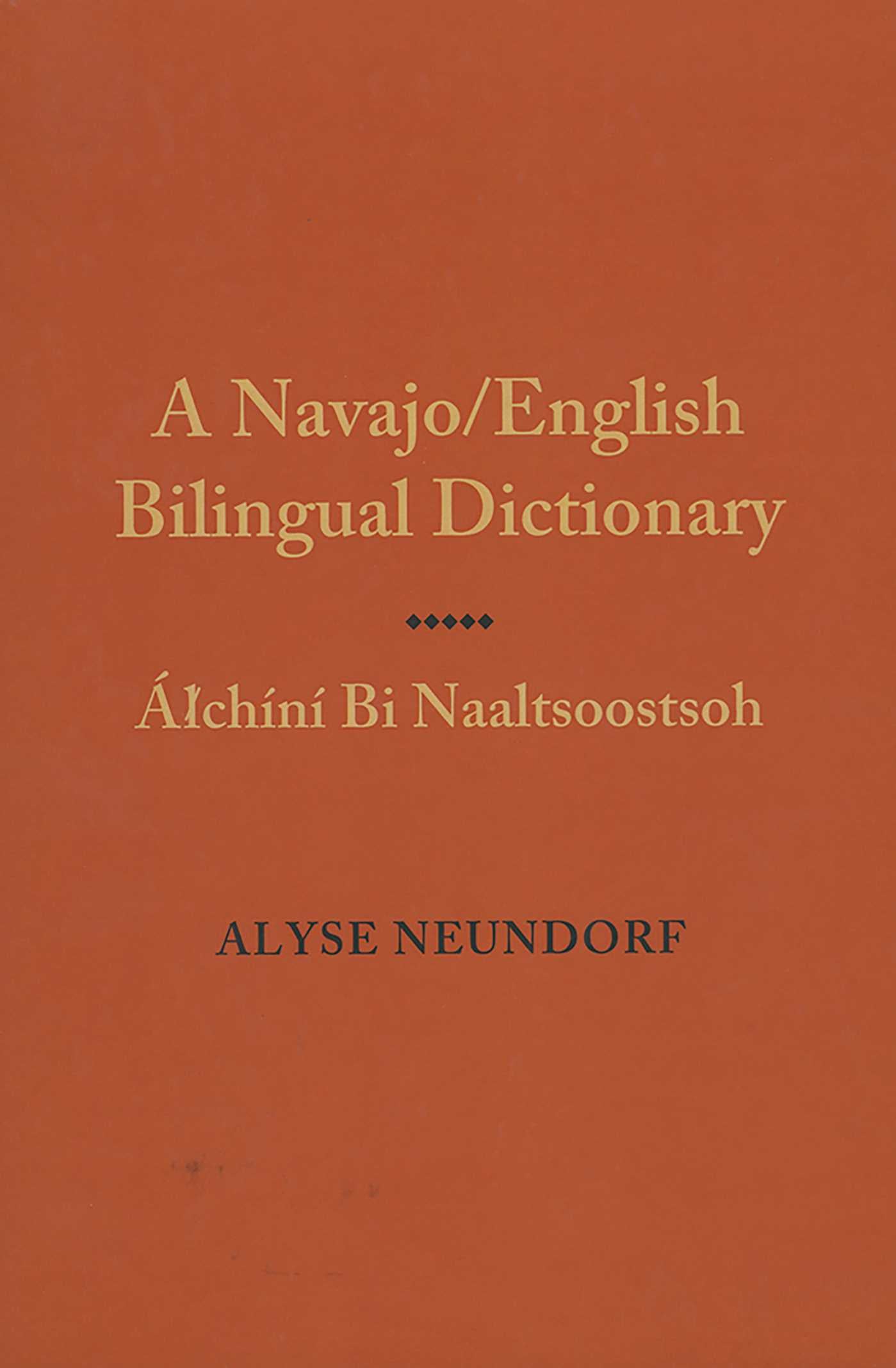 Navajo/English Dictionary of Verbs
