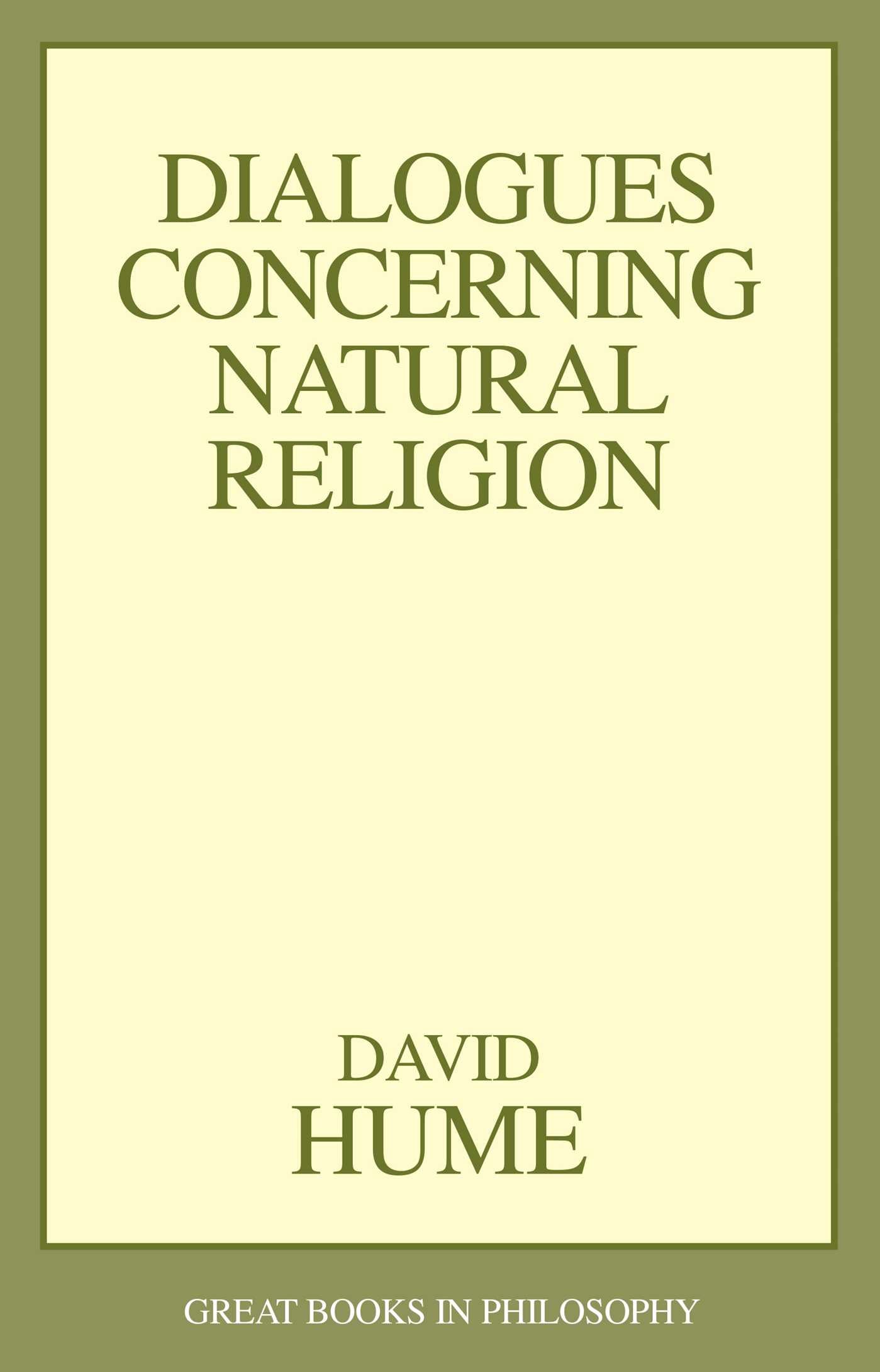 Dialogues Concerning Natural Religion