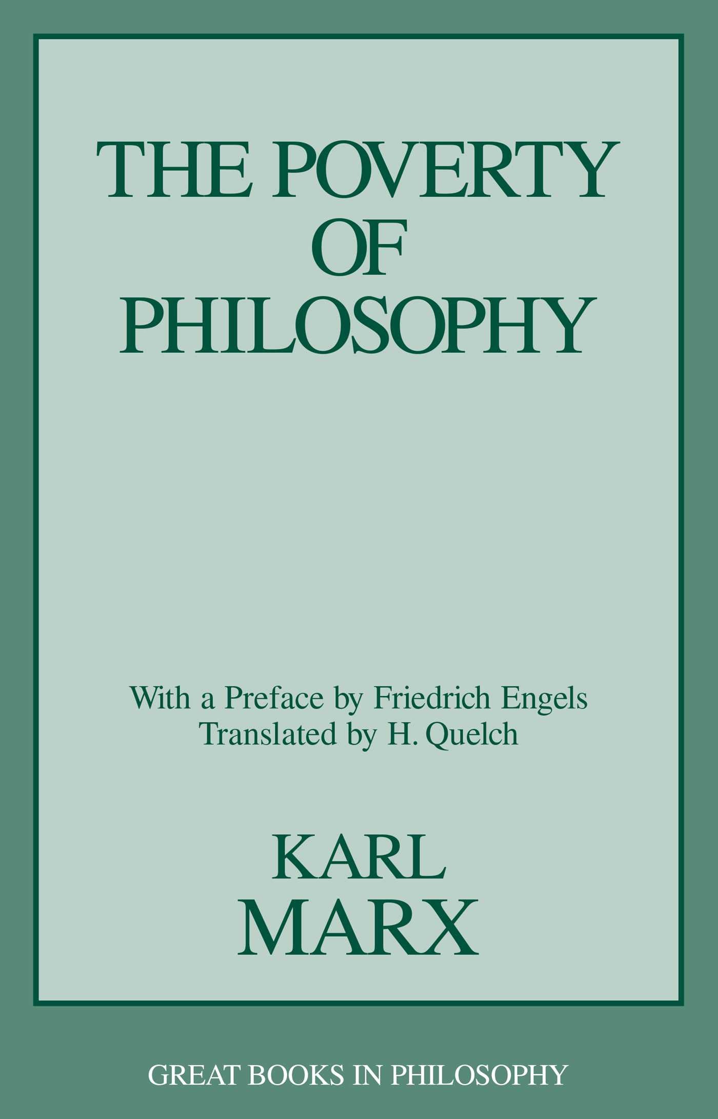 Poverty of Philosophy
