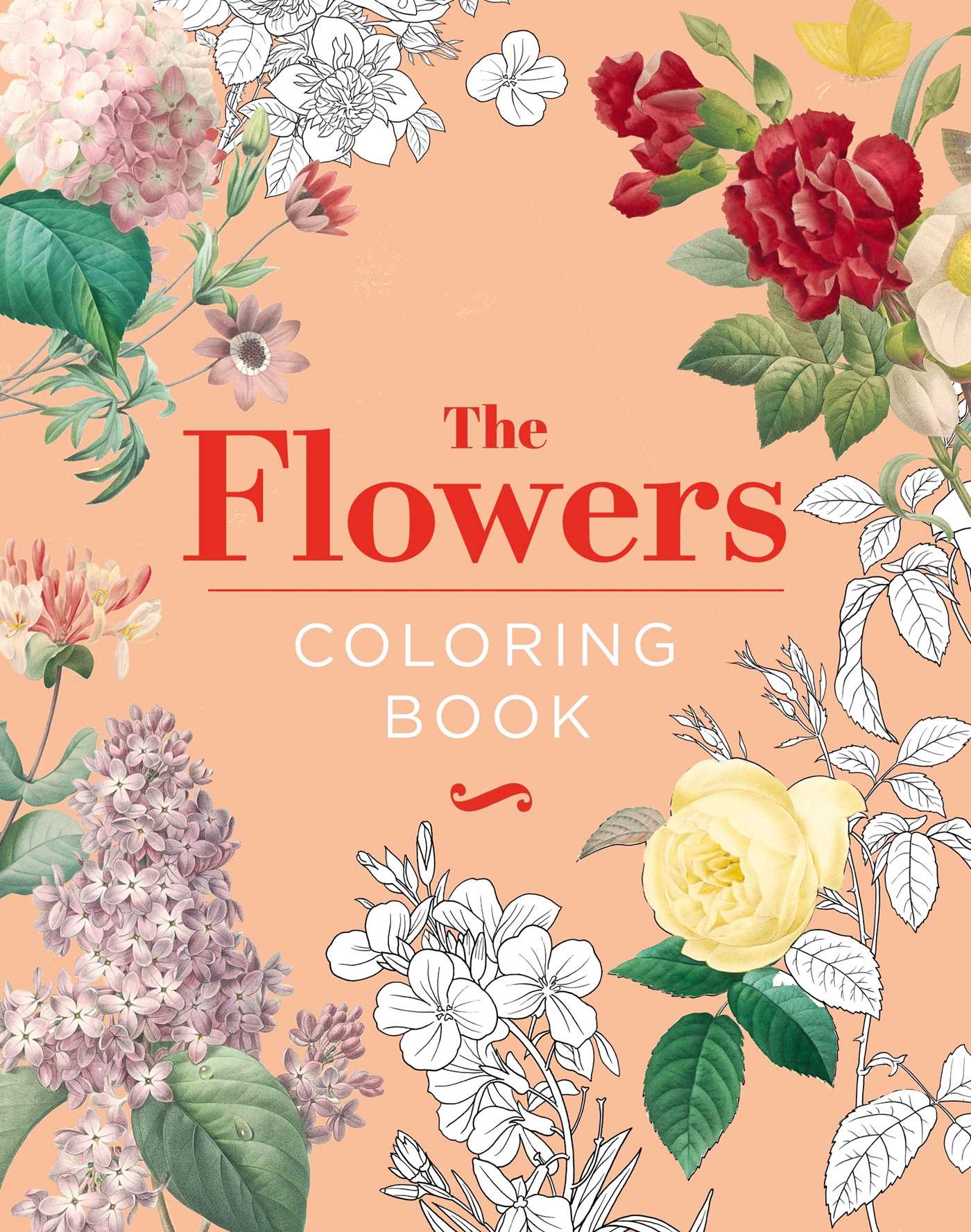 Flowers Coloring Book: Hardback Gift Edition