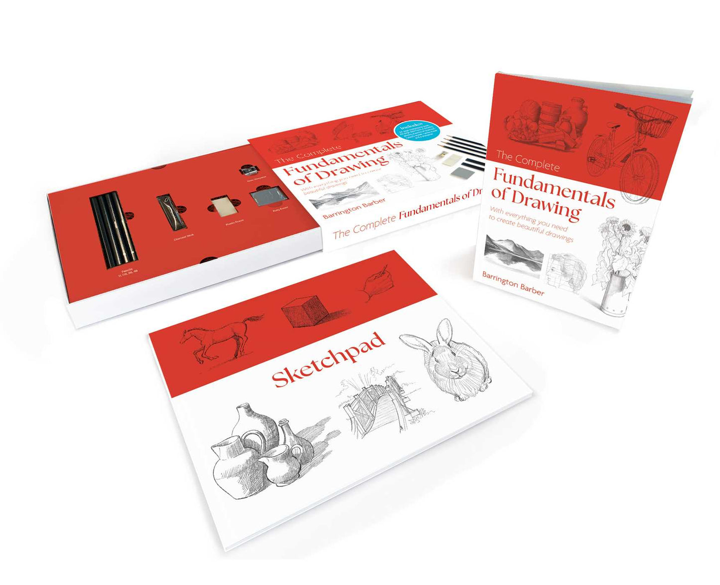Complete Fundamentals of Drawing Kit: Includes an Instructional Book, A Sketchpad, Pencils and More