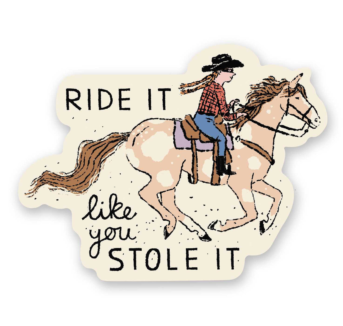 Ride it Like You Stole It Sticker