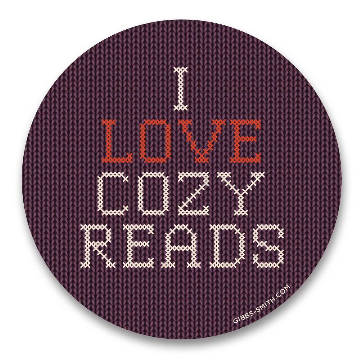 I Love Cozy Reads Sticker (Pack of 6)