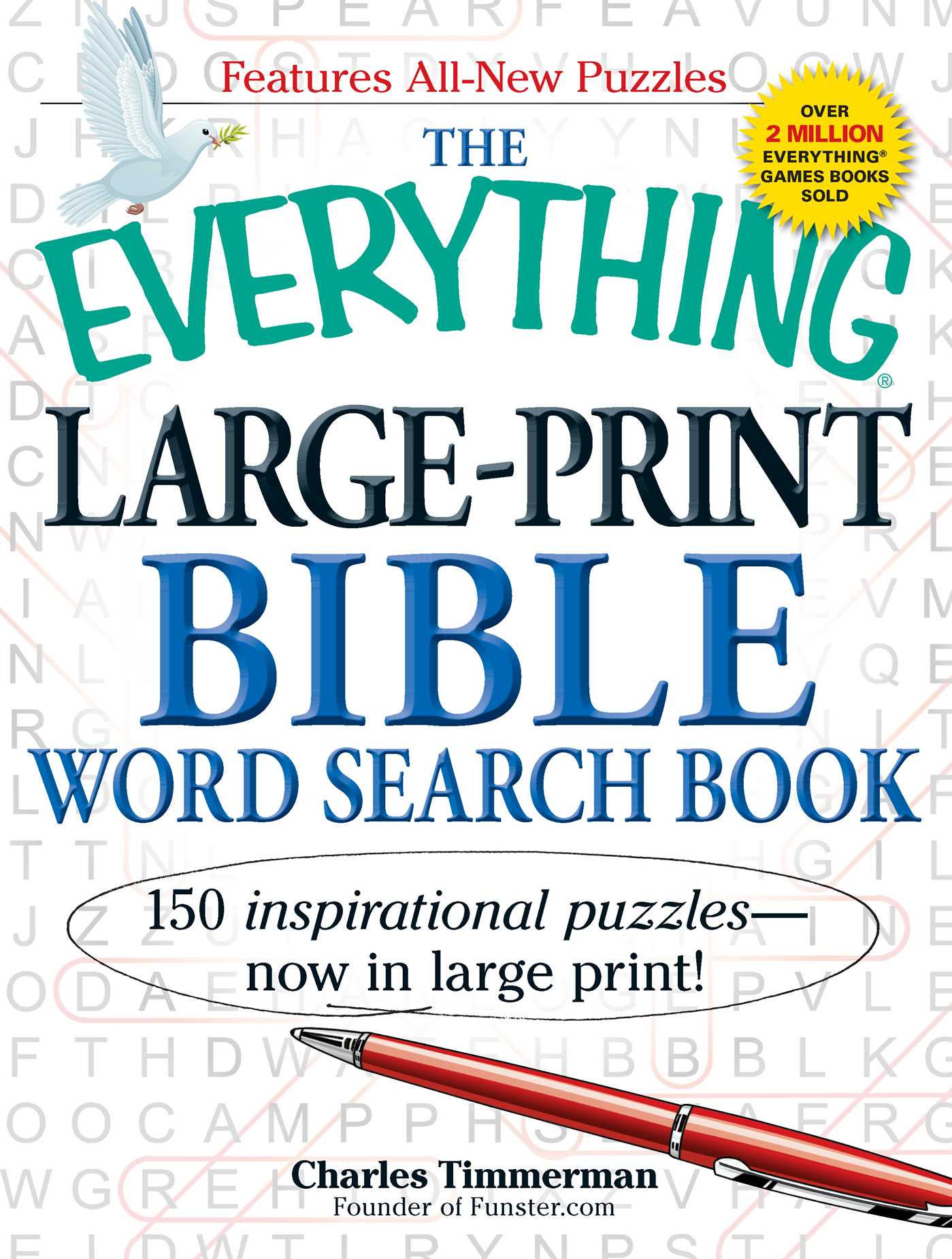 Everything Large-Print Bible Word Search Book: 150 inspirational puzzles - now in large print!