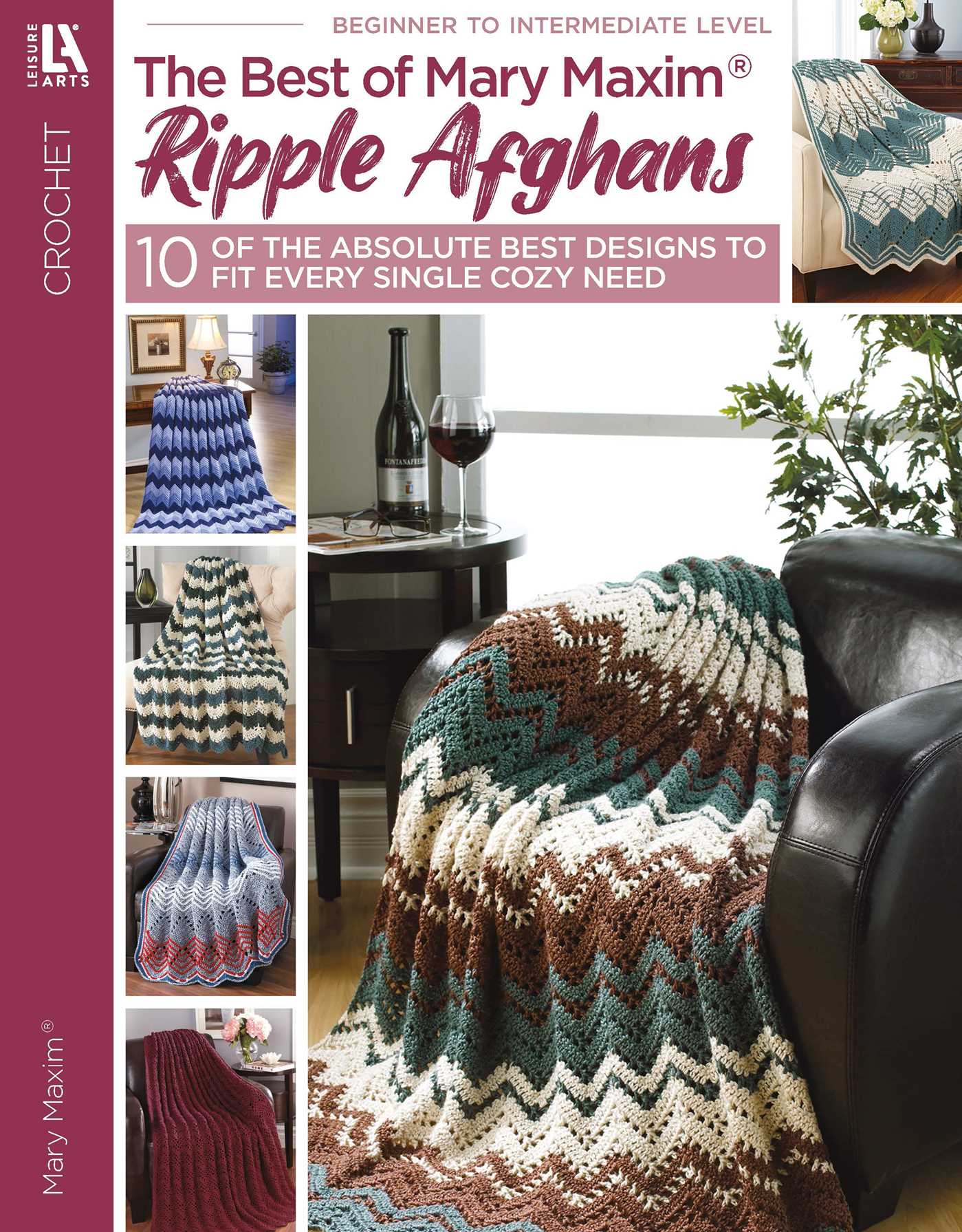 Best of Mary Maxim Ripple Afghans: 10 Projects