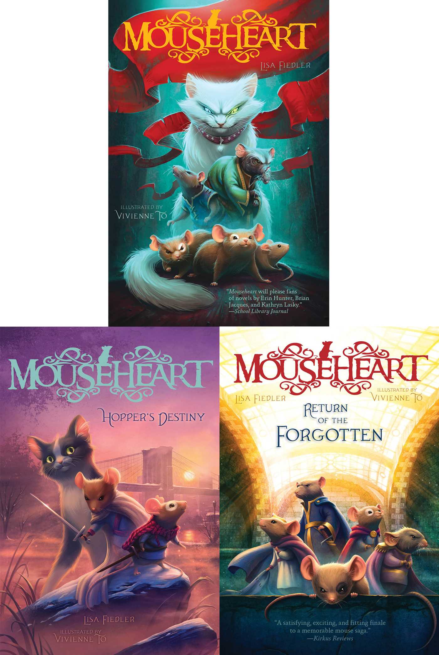 Mouseheart Trilogy Collected Set: Mouseheart; Hopper's Destiny; Return of the Forgotten