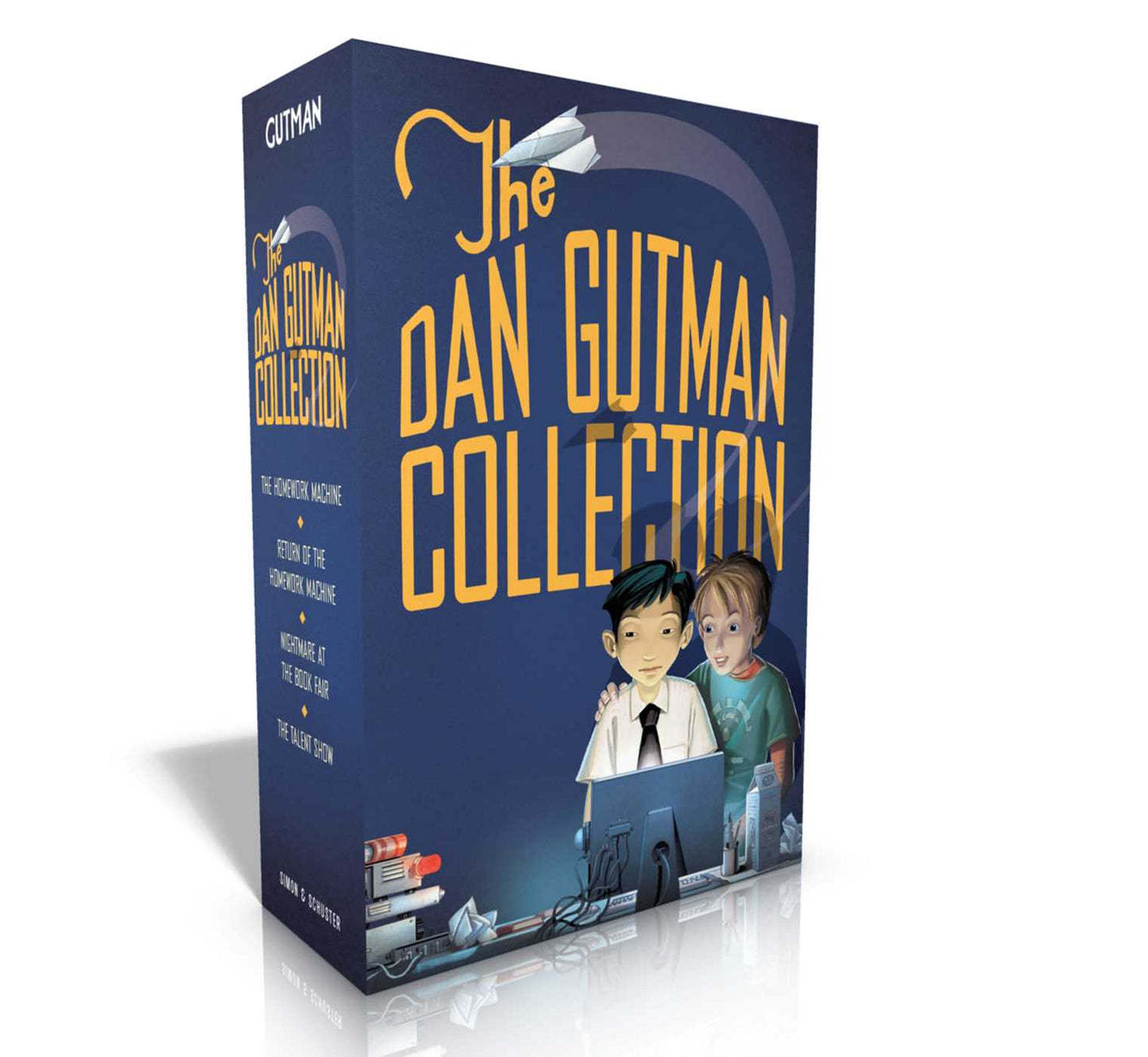 Dan Gutman Collection (Boxed Set): The Homework Machine; Return of the Homework Machine; Nightmare at the Book Fair; The Talent Show