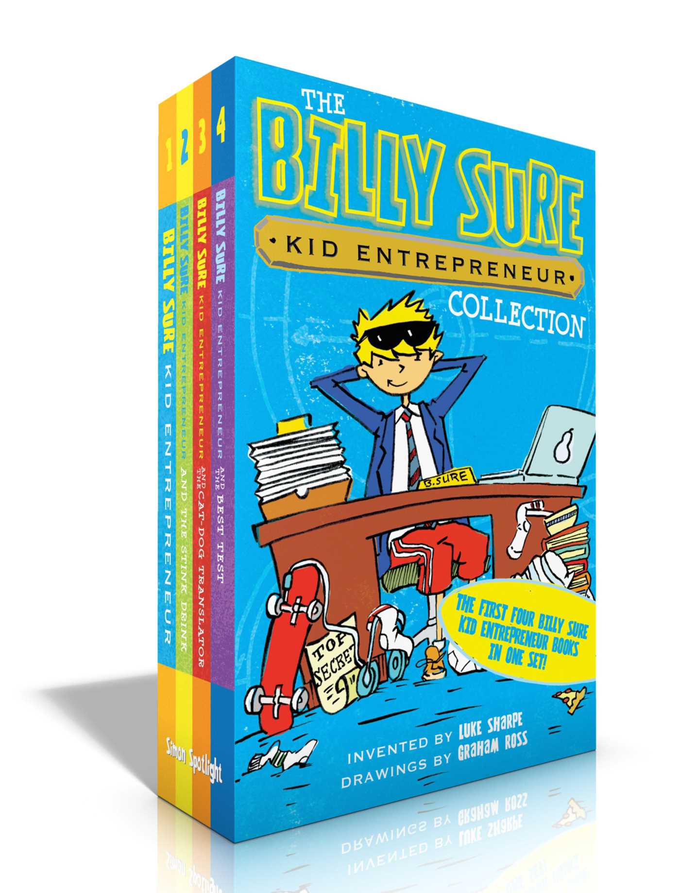 Billy Sure Kid Entrepreneur Collection (Boxed Set): Billy Sure Kid Entrepreneur; Billy Sure Kid Entrepreneur and the Stink Spectacular; Billy Sure Kid Entrepreneur and the Cat-Dog Translator; Billy Sure Kid Entrepreneur and the Best Test