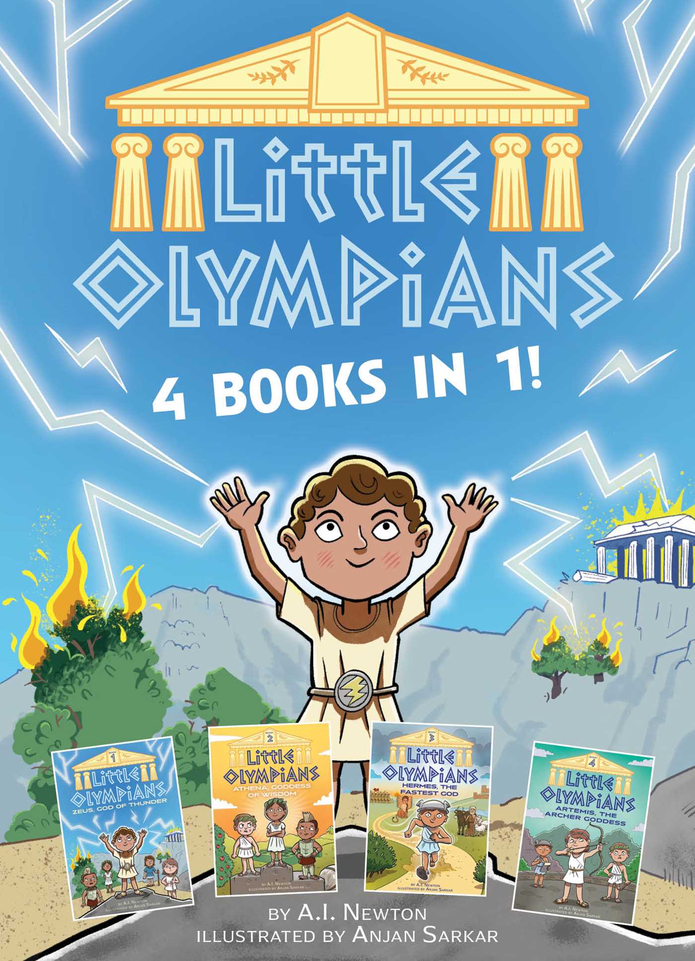 Little Olympians: 4 books in 1! (A Chapter Book Series about Little Greek Gods)