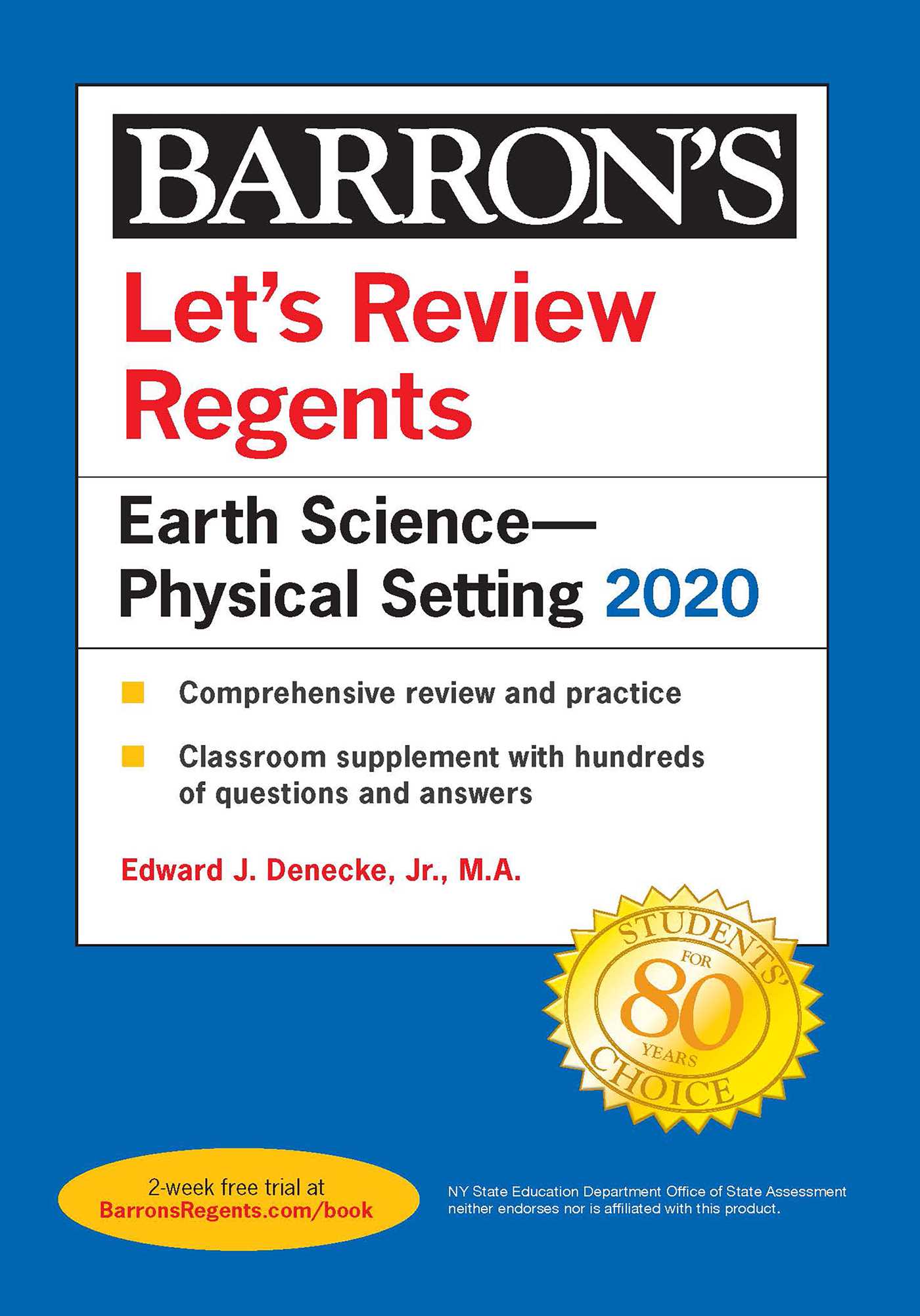 Let's Review Regents: Earth Science--Physical Setting 2020