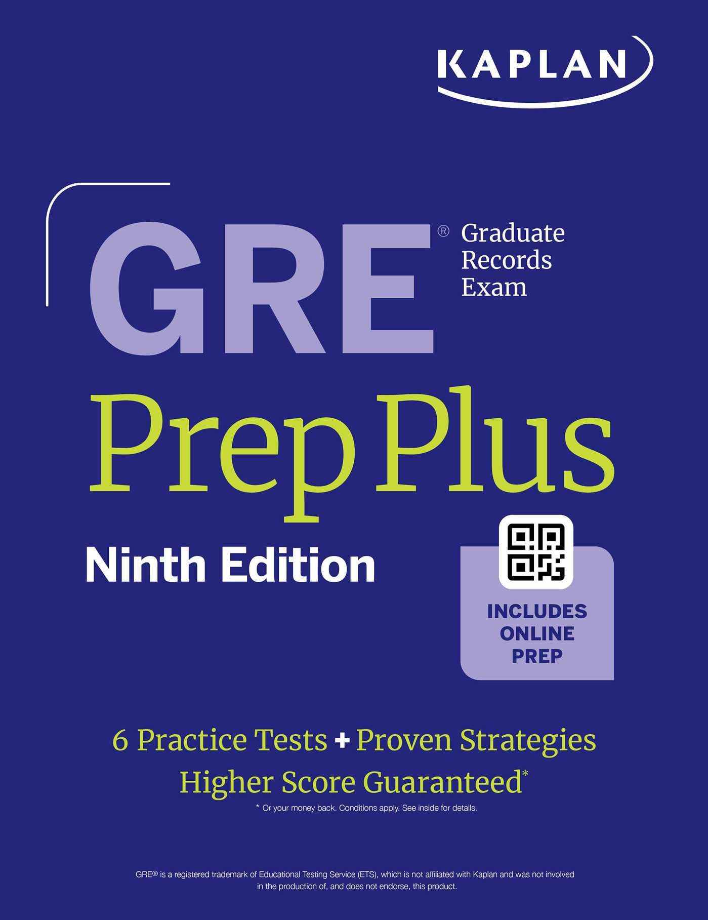 GRE Prep Plus, Ninth Edition (2026): Includes 6 Practice Tests, 1500+ Practice Questions + Online Access to a 500+ Question Bank, Video Tutorials, and Live Class Sessions