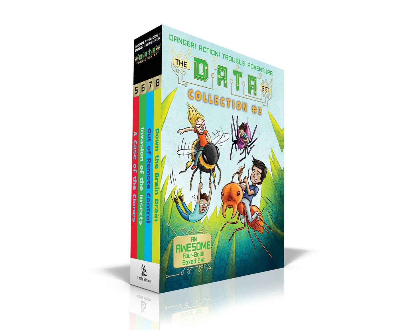 DATA Set Collection #2 (Boxed Set): A Case of the Clones; Invasion of the Insects; Out of Remote Control; Down the Brain Drain