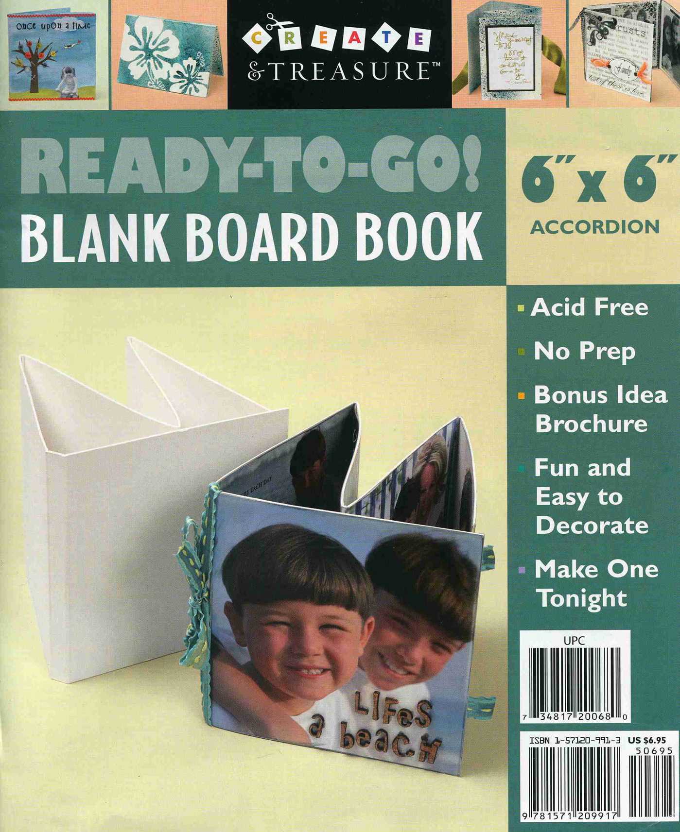 Ready-to-Go! Blank Board Book 6"" x 6"" Accordion