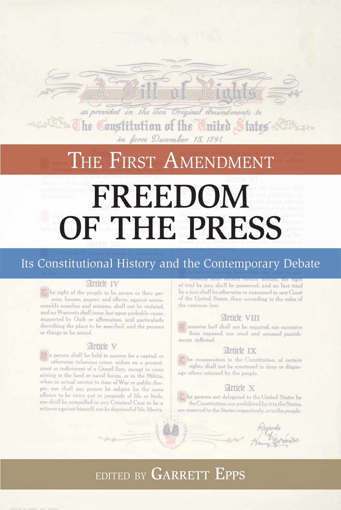 First Amendment, Freedom of the Press