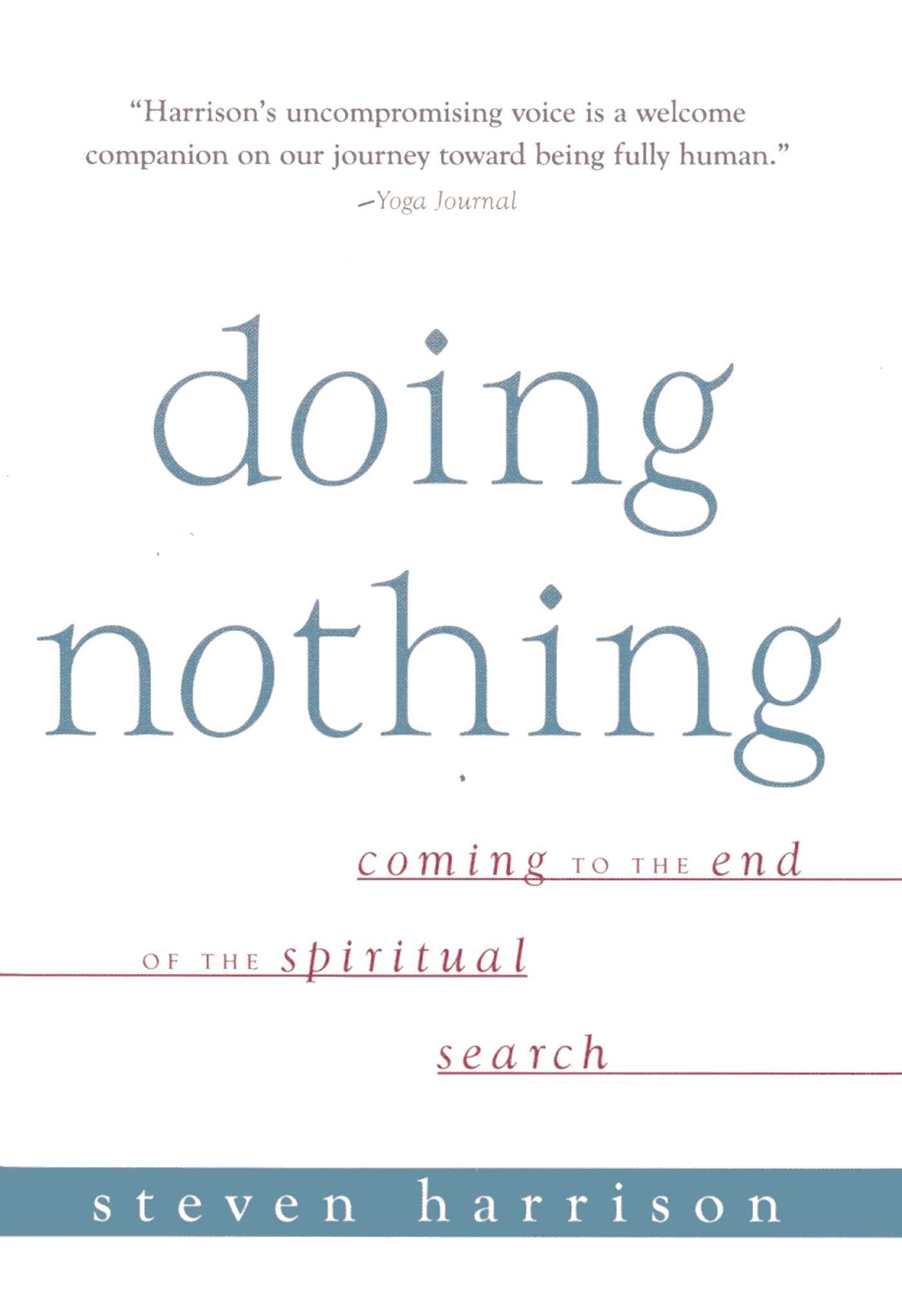 Doing Nothing