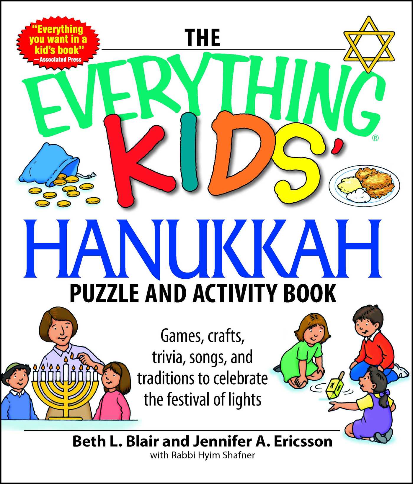 Everything Kids' Hanukkah Puzzle & Activity Book: Games, crafts, trivia, songs, and traditions to celebrate the festival of lights!