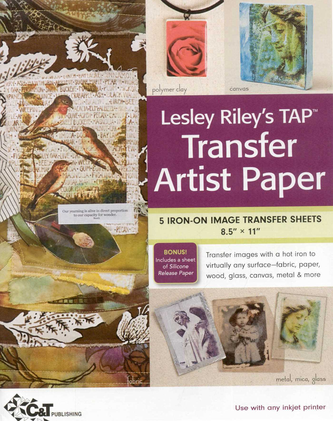 Lesley Riley's TAP Transfer Artist Paper 5-Sheet Pack