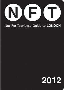 Not For Tourists Guide to London