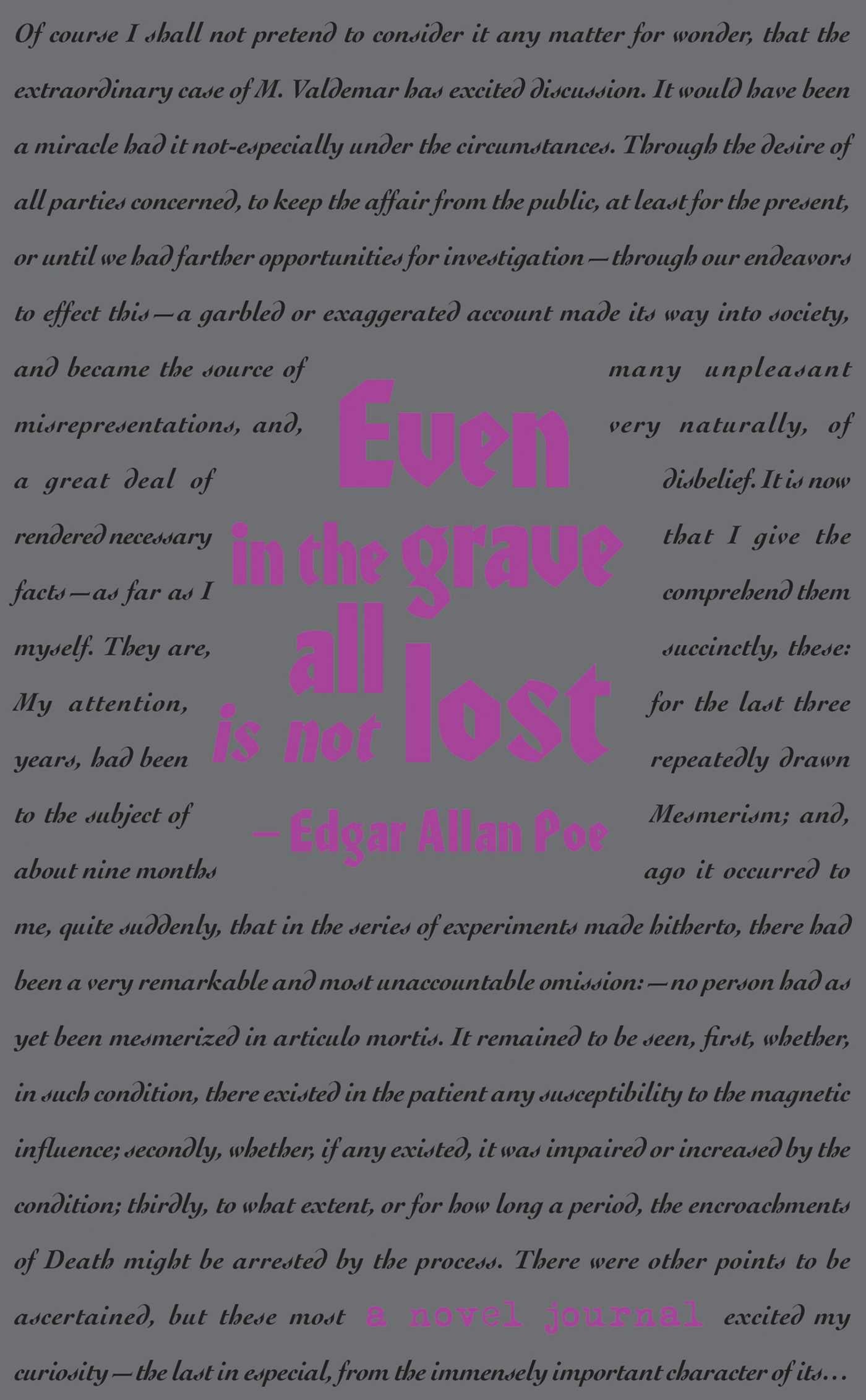 Novel Journal: Edgar Allan Poe (Compact)