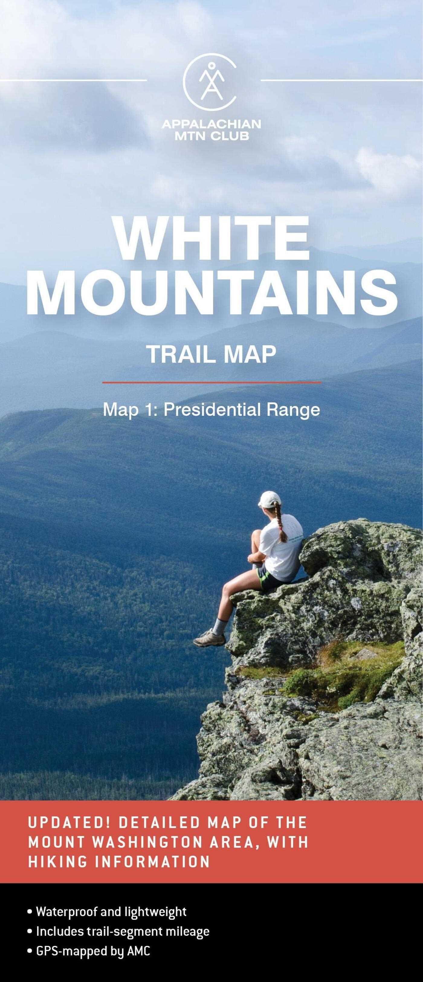 AMC White Mountains Trail Map 1: Presidential Range