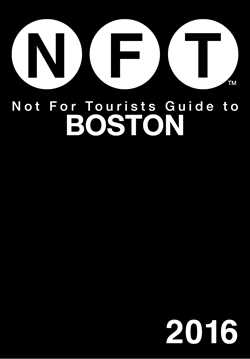 Not For Tourists Guide to Boston 2016