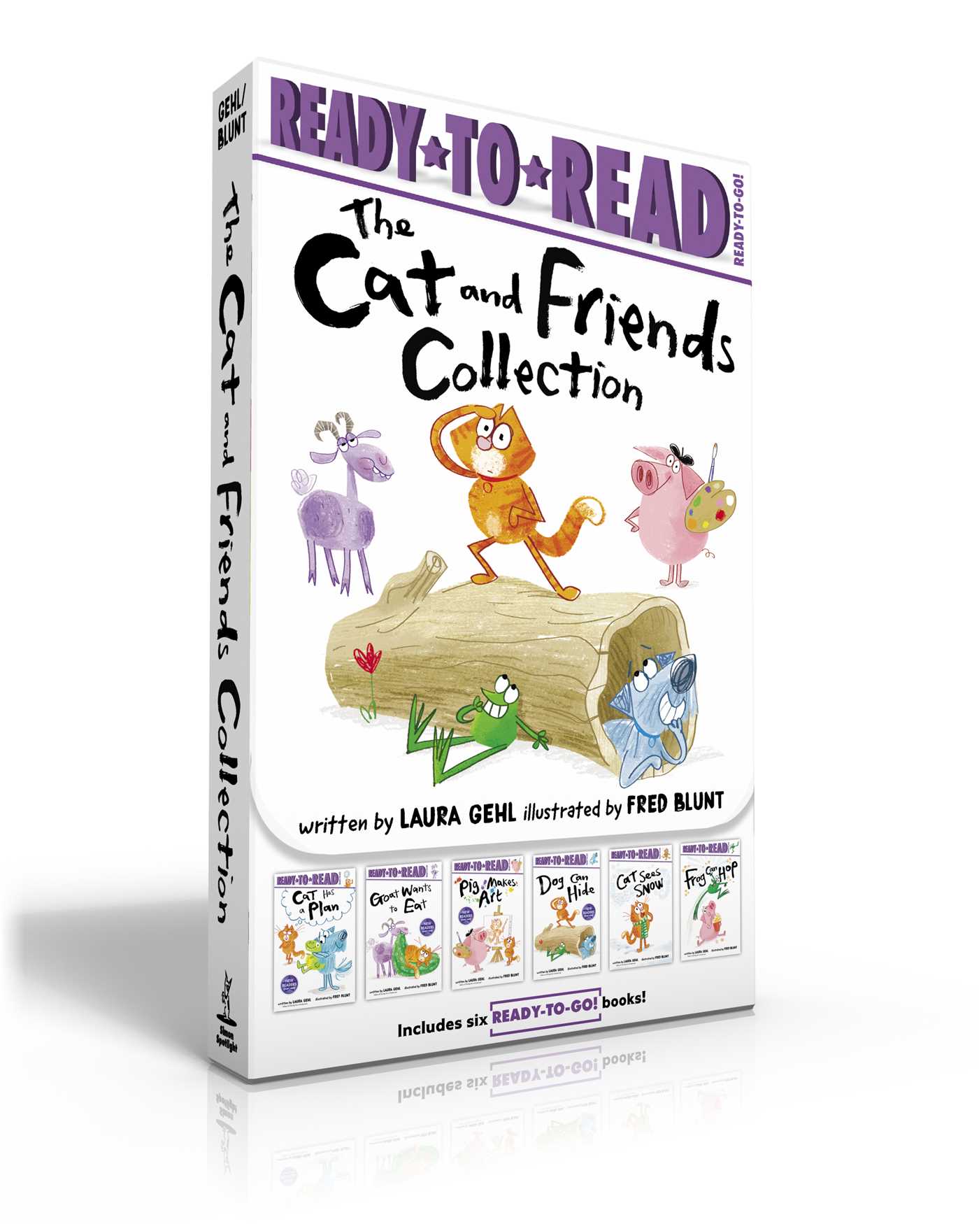 Cat and Friends Collection (Boxed Set): Cat Has a Plan; Goat Wants to Eat; Pig Makes Art; Dog Can Hide; Cat Sees Snow; Frog Can Hop