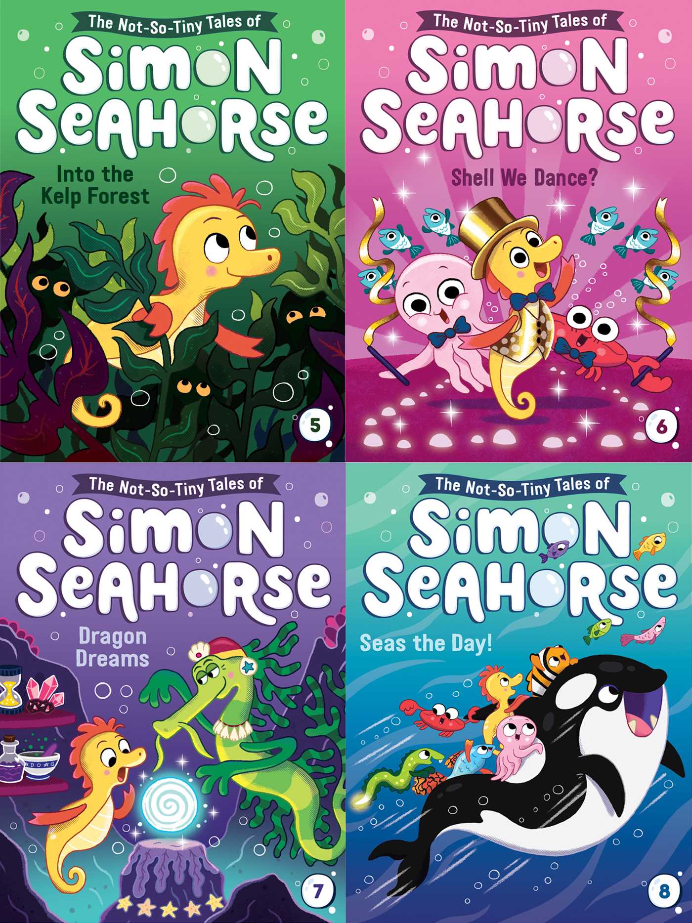 Not-So-Tiny Tales of Simon Seahorse Collected Set #2: Into the Kelp Forest; Shell We Dance?; Dragon Dreams; Seas the Day!
