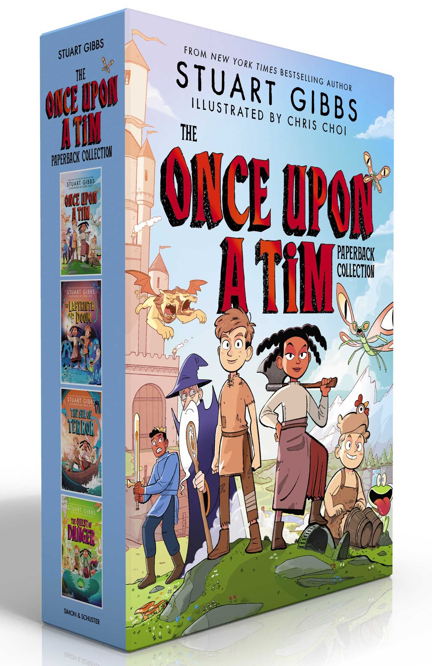 Once Upon a Tim Paperback Collection (Boxed Set): Once Upon a Tim; The Labyrinth of Doom; The Sea of Terror; The Quest of Danger