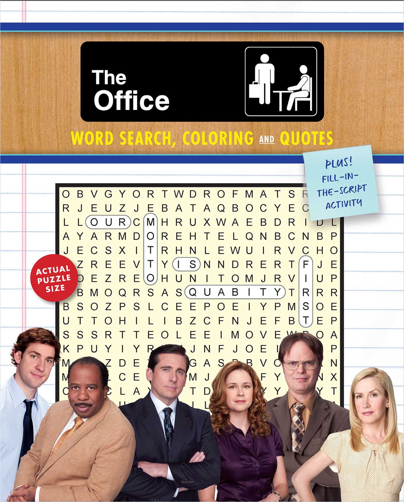 Office Word Search, Coloring and Quotes: Plus Fill-in-the-Script Activity