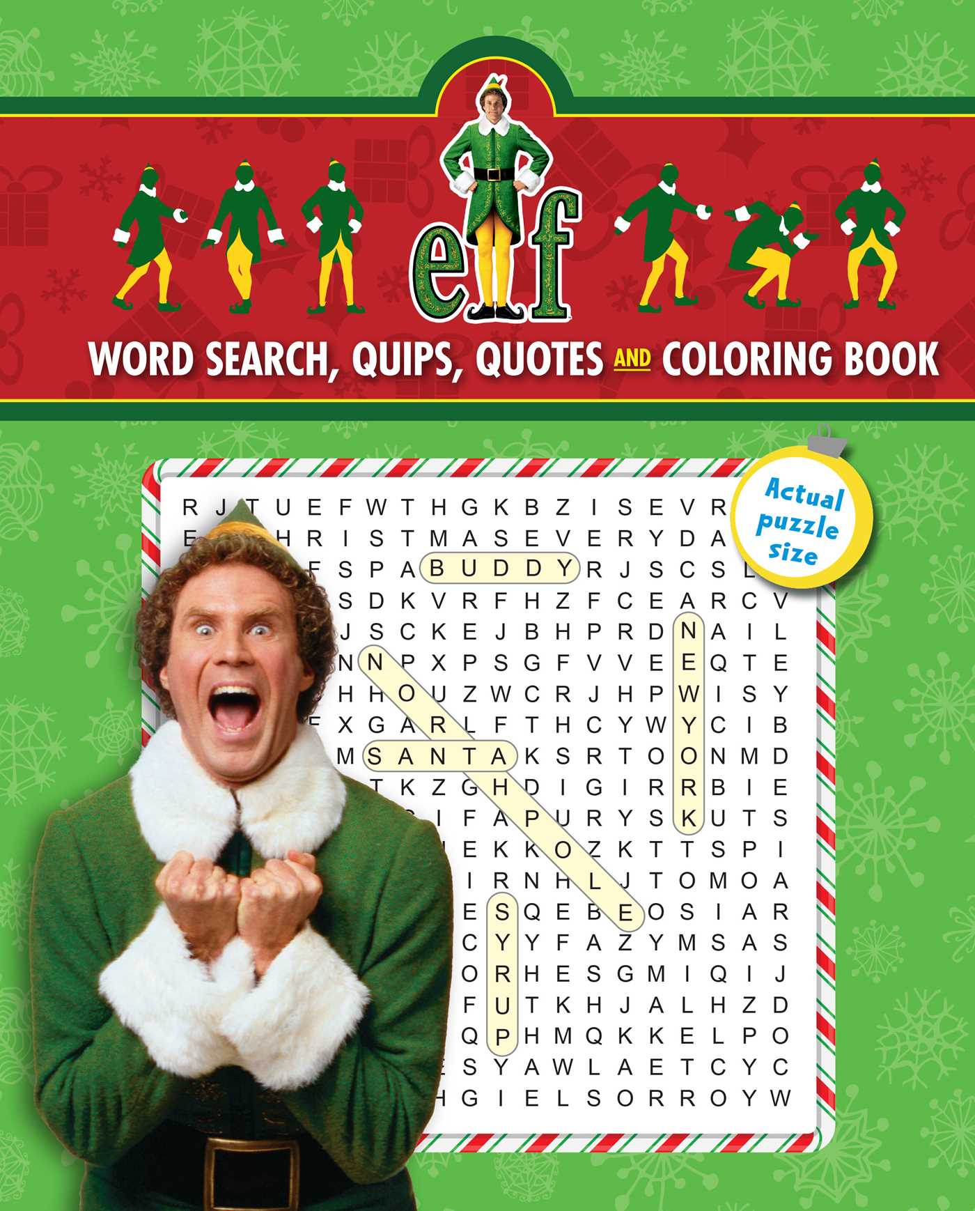 Elf Word Search, Quips, Quotes and Coloring Book