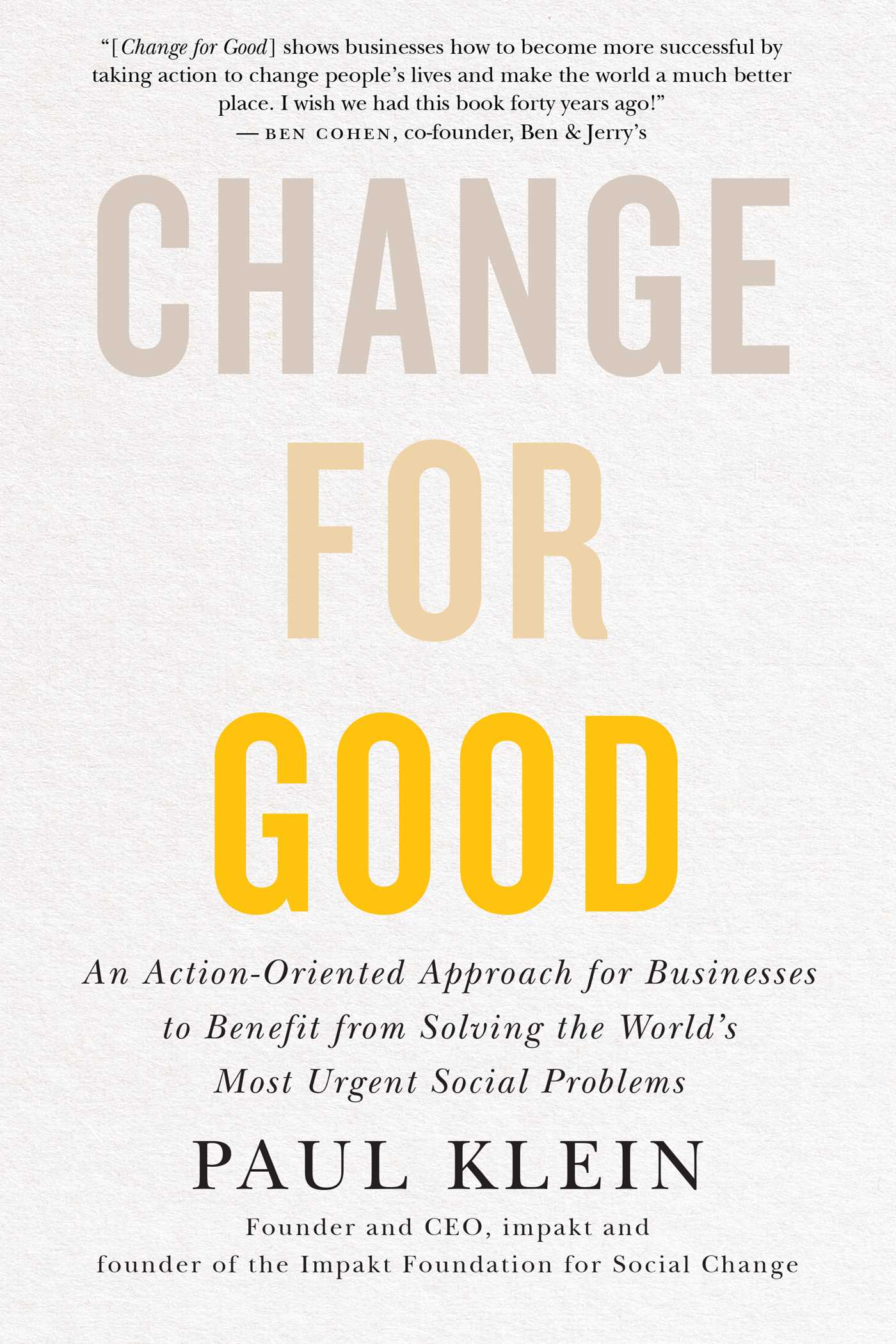 Change for Good