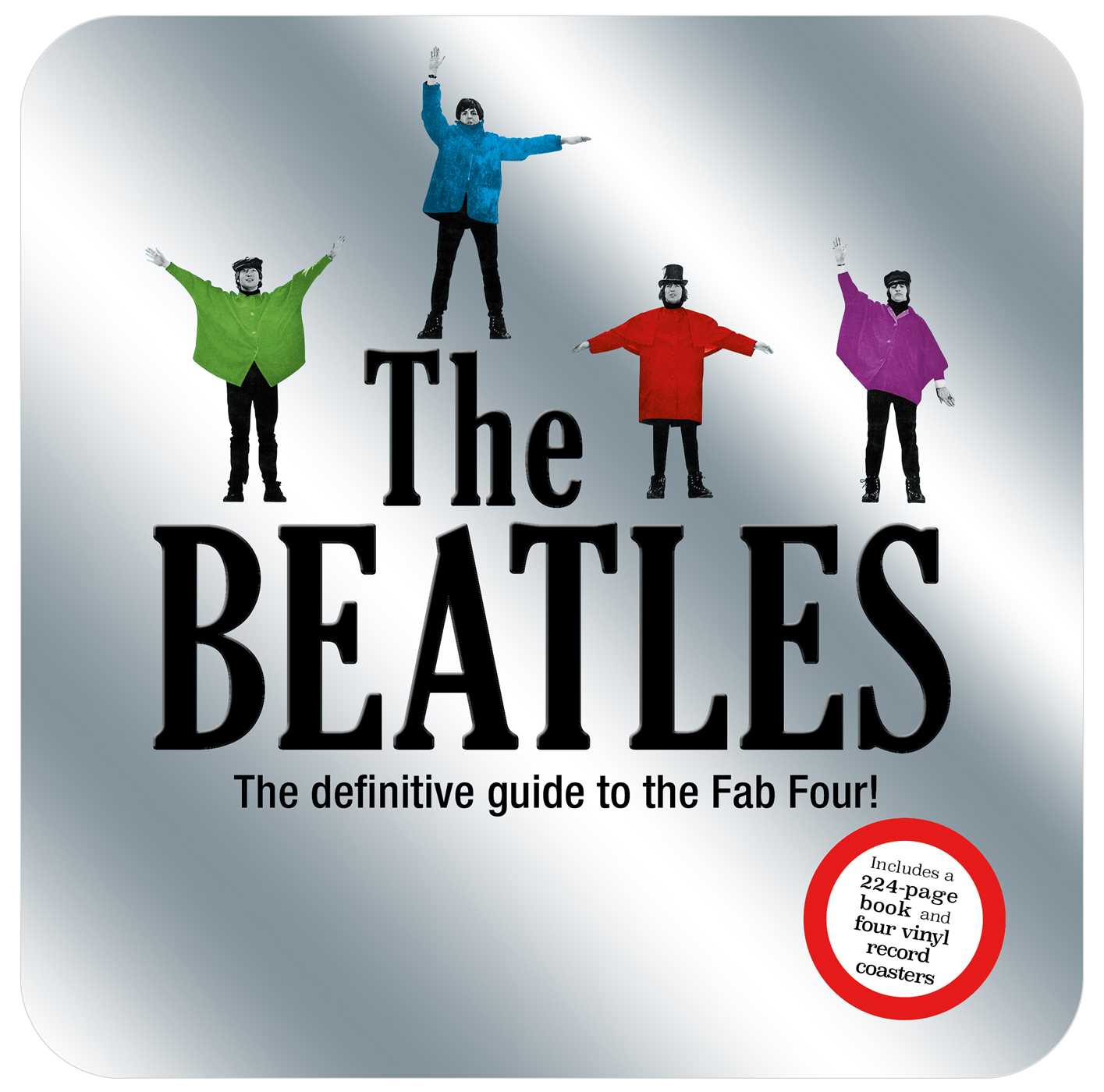 Beatles: The Definitive Guide to the Fab Four: Tin with Book and 4 Vinyl Coasters