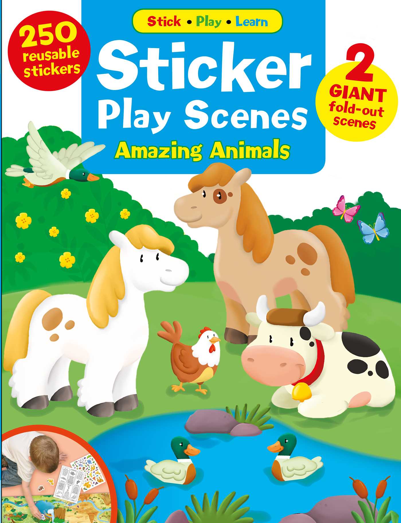 Sticker Play Scenes: Amazing Animals