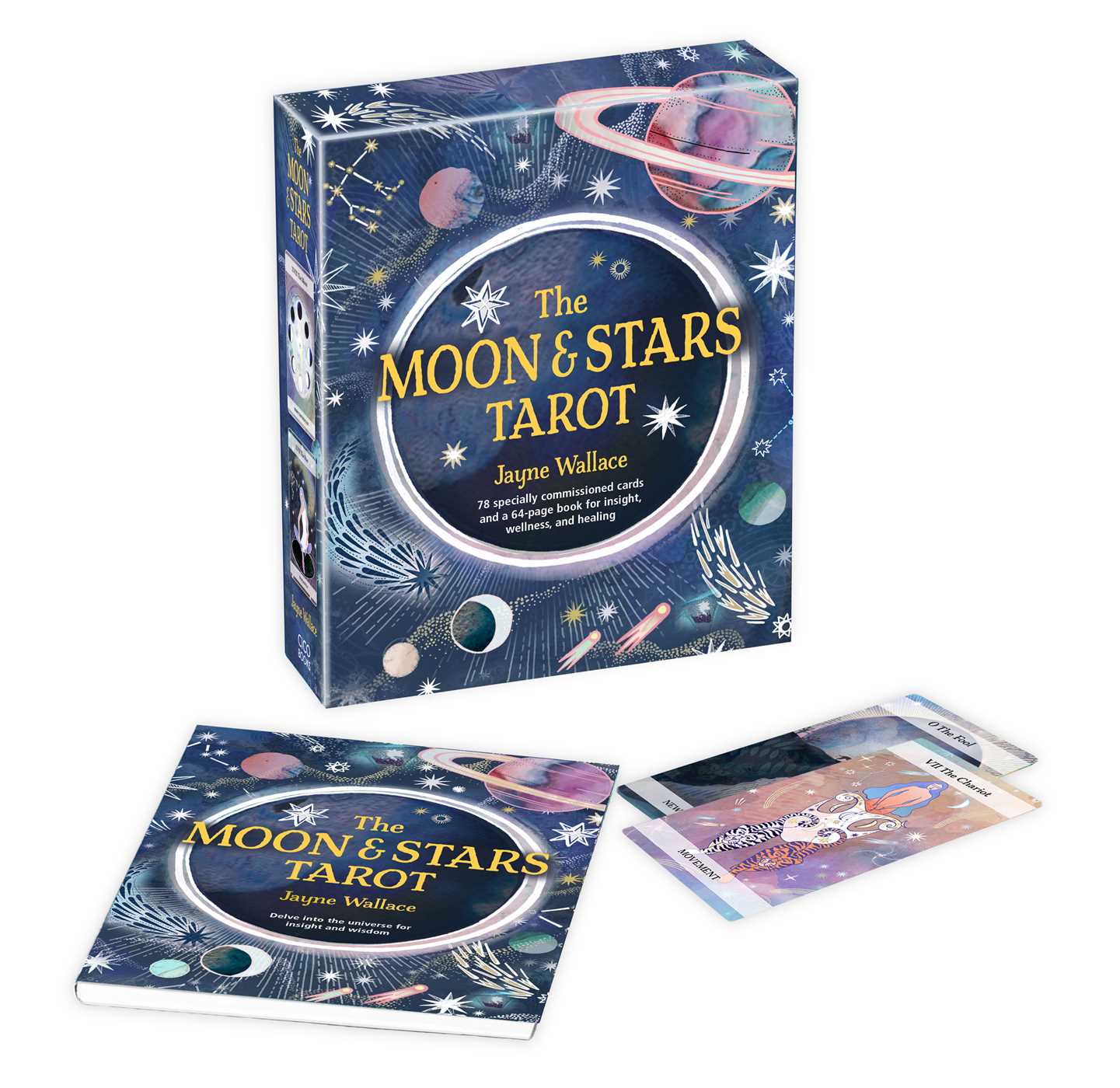 Moon & Stars Tarot: Includes a full deck of 78 specially commissioned tarot cards and a 64-page illustrated book