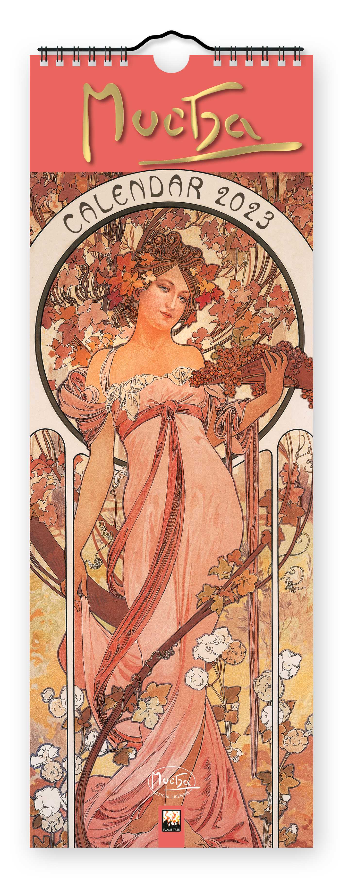 Alphonse Mucha Slim Calendar 2023 (Art Calendar)