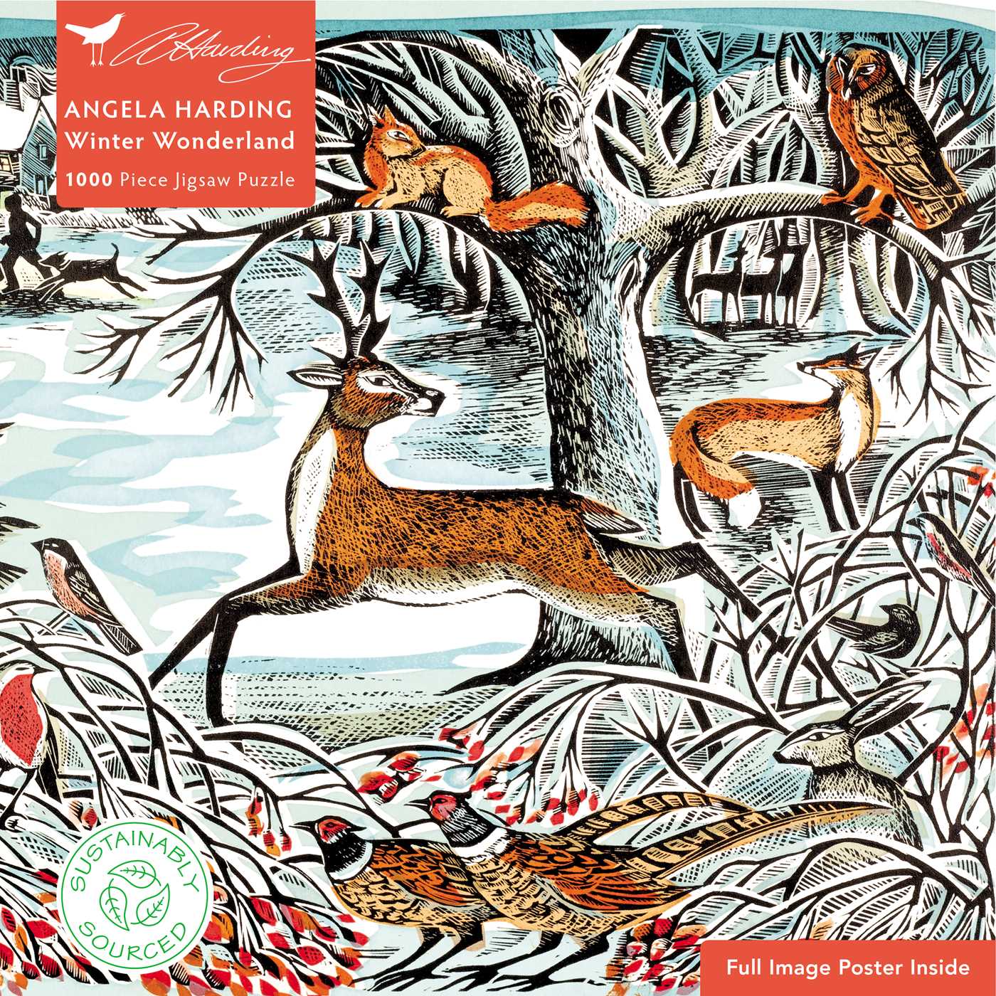 Adult Sustainable Jigsaw Puzzle: Angela Harding: Winter Wonderland