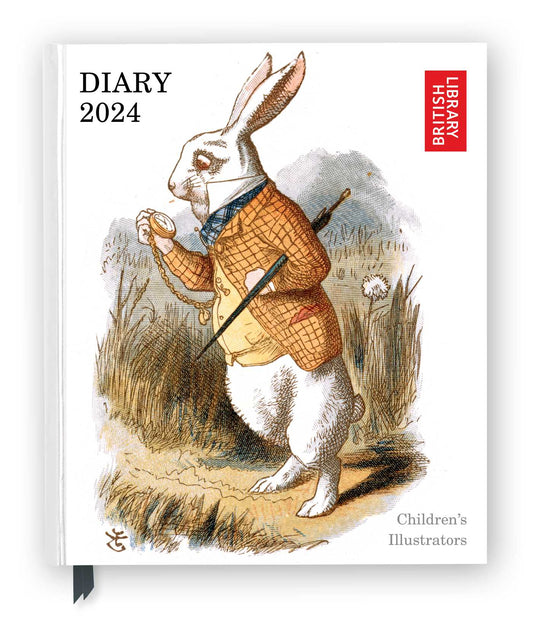 British Library: Children's Illustrators 2024 Desk Diary - Week to View, Illustrated on every page