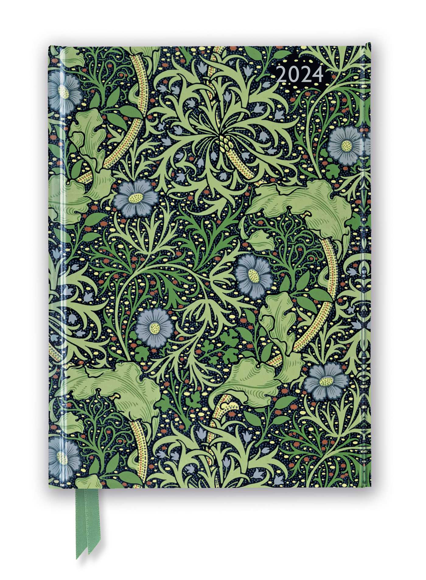 William Morris: Seaweed 2024 Luxury Diary - Page to View with Notes