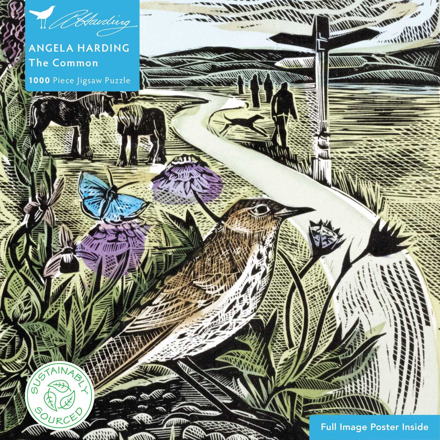 Adult Sustainable Jigsaw Puzzle Angela Harding: The Common