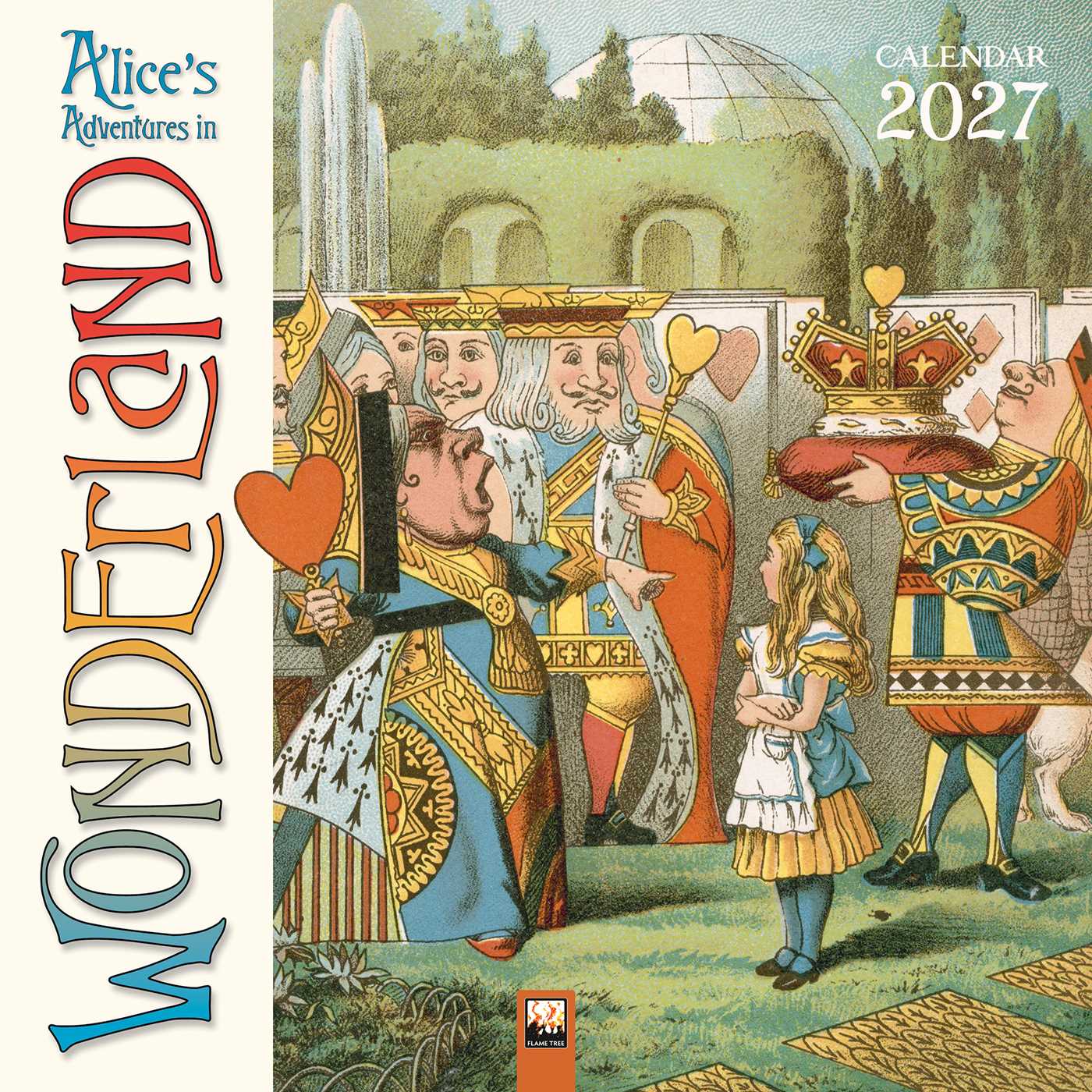 Alice's Adventures in Wonderland Wall Calendar 2027 (Art Calendar)