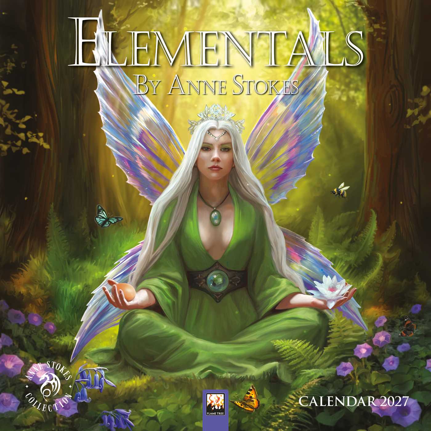 Elementals by Anne Stokes Mini Wall Calendar 2027 (Art Calendar)