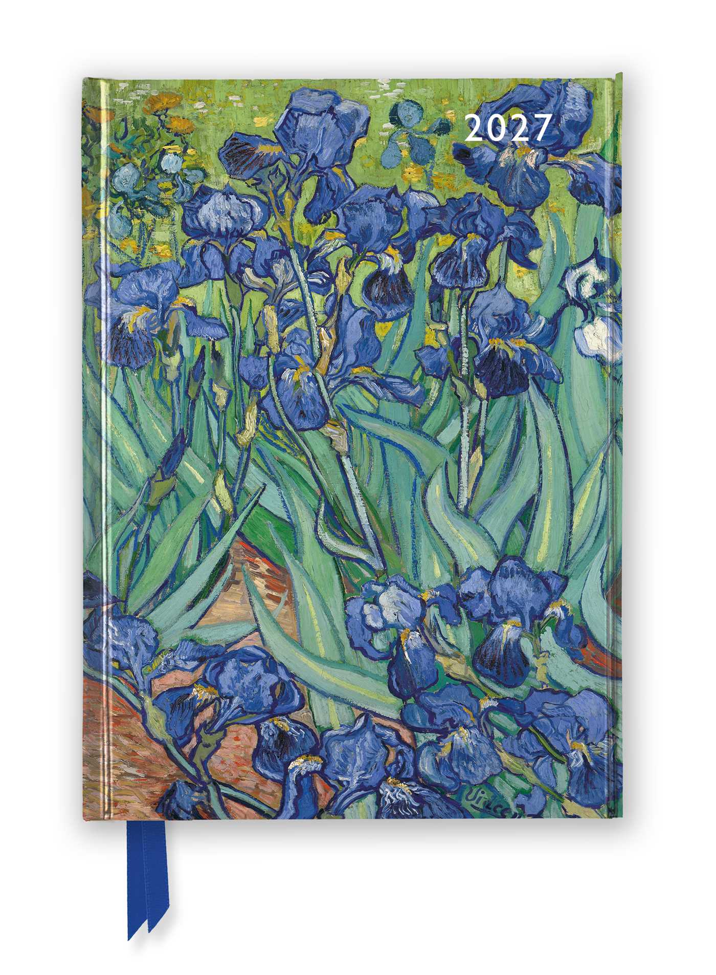 Vincent van Gogh: Irises 2027 Luxury Diary Planner - Page to View with Notes