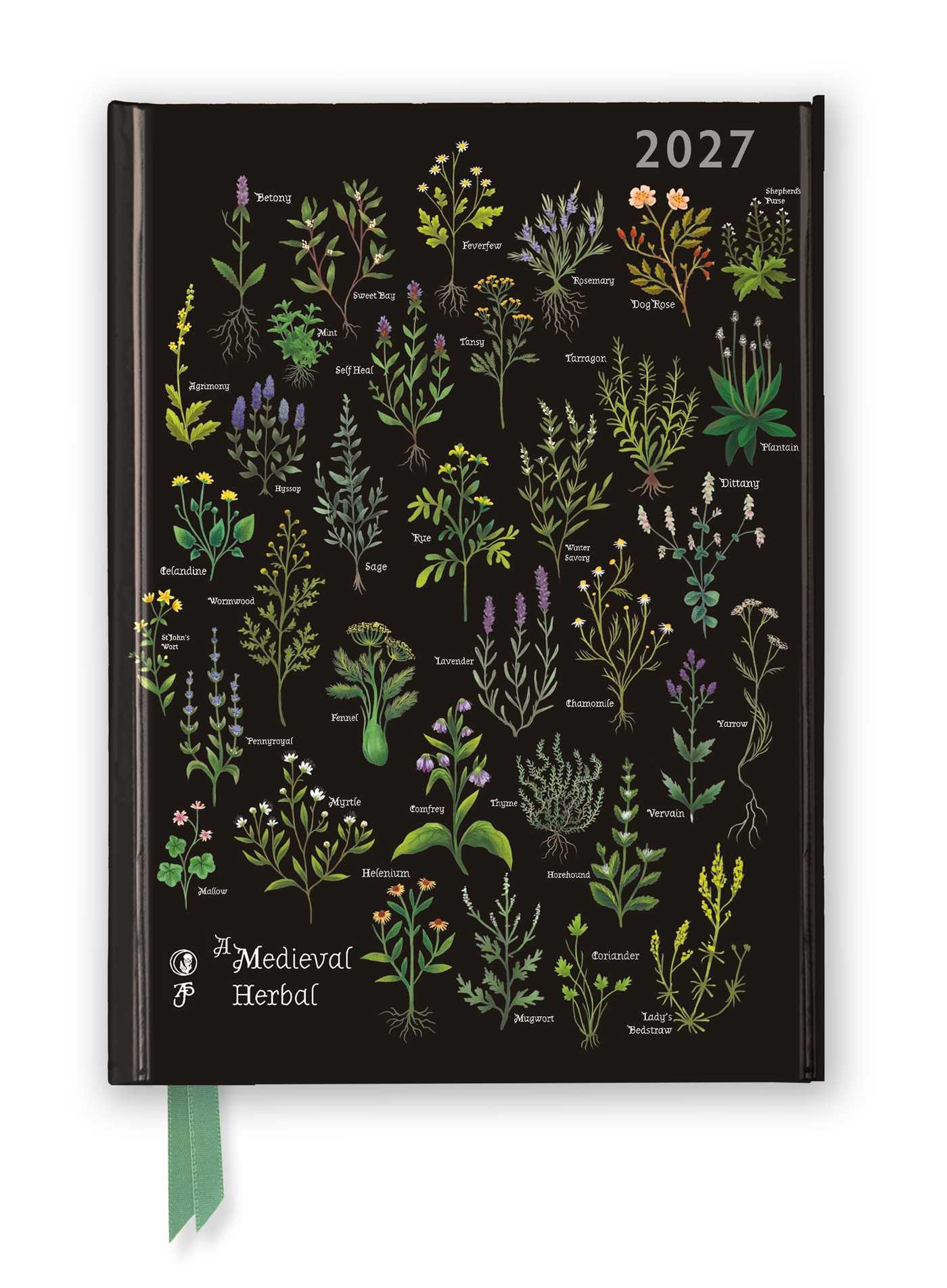 Anna Stead: A Medieval Herbal 2027 Luxury Diary Planner - Page to View with Notes
