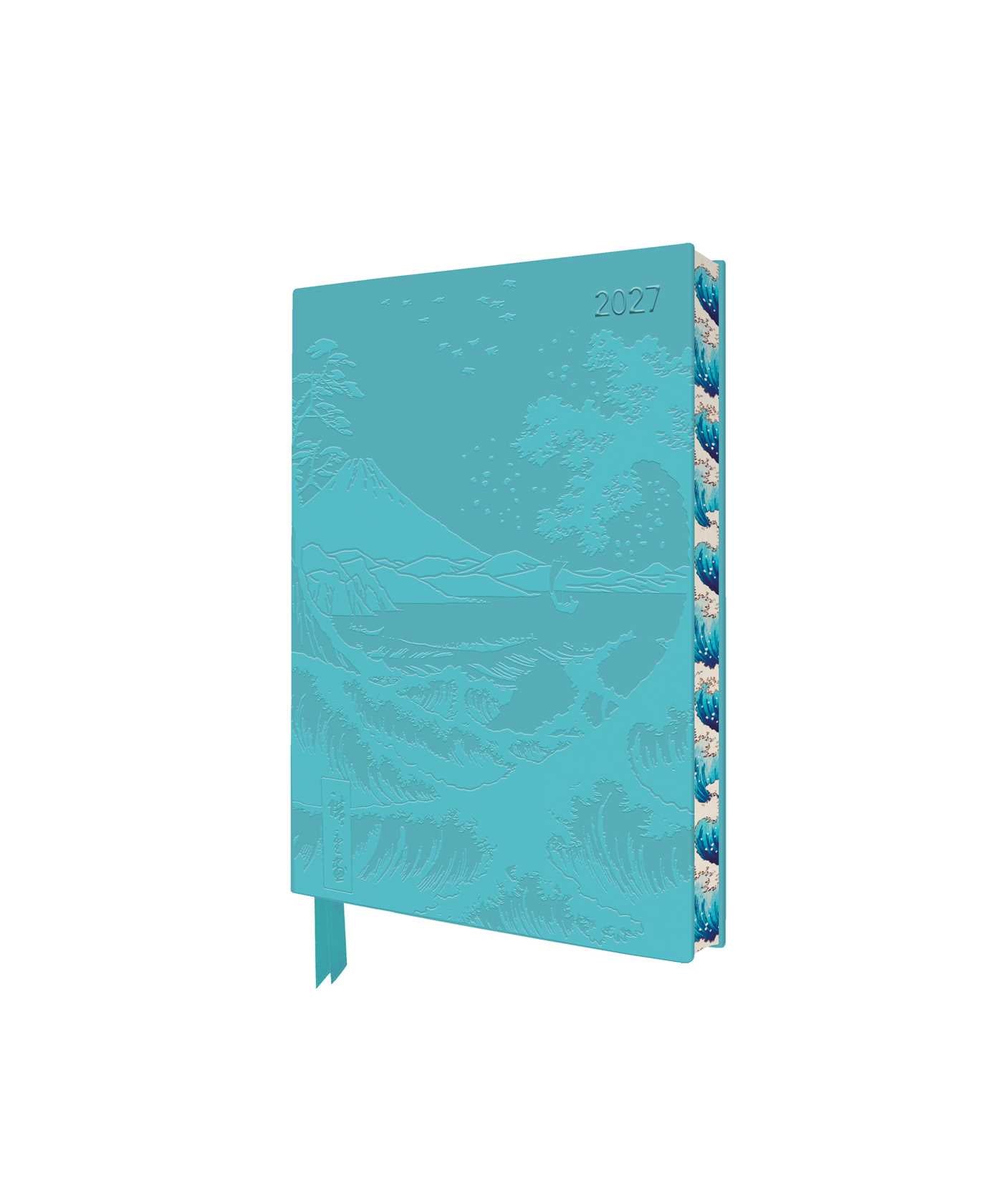 Utagawa Hiroshige: Sea at Satta 2027 Pocket Artisan Art Vegan Leather Diary – Week to View
