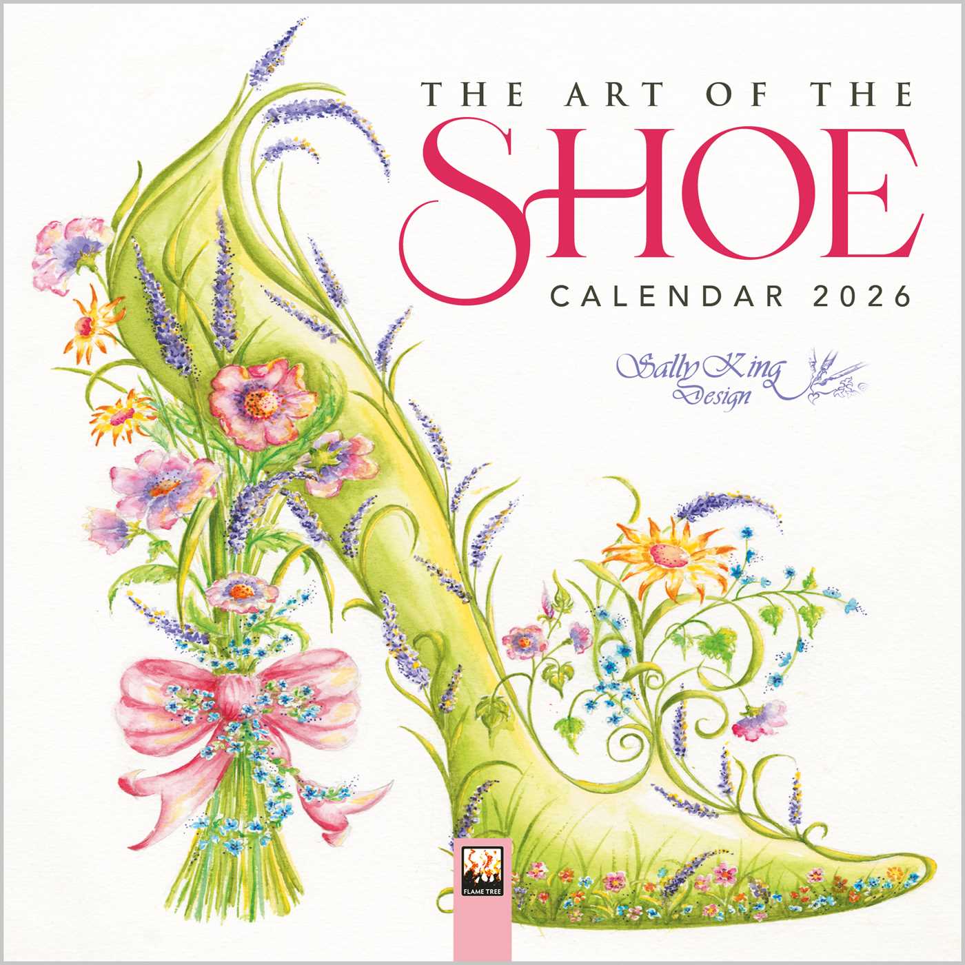 Art of the Shoe by Sally King Design Mini Wall Calendar 2026 (Art Calendar)