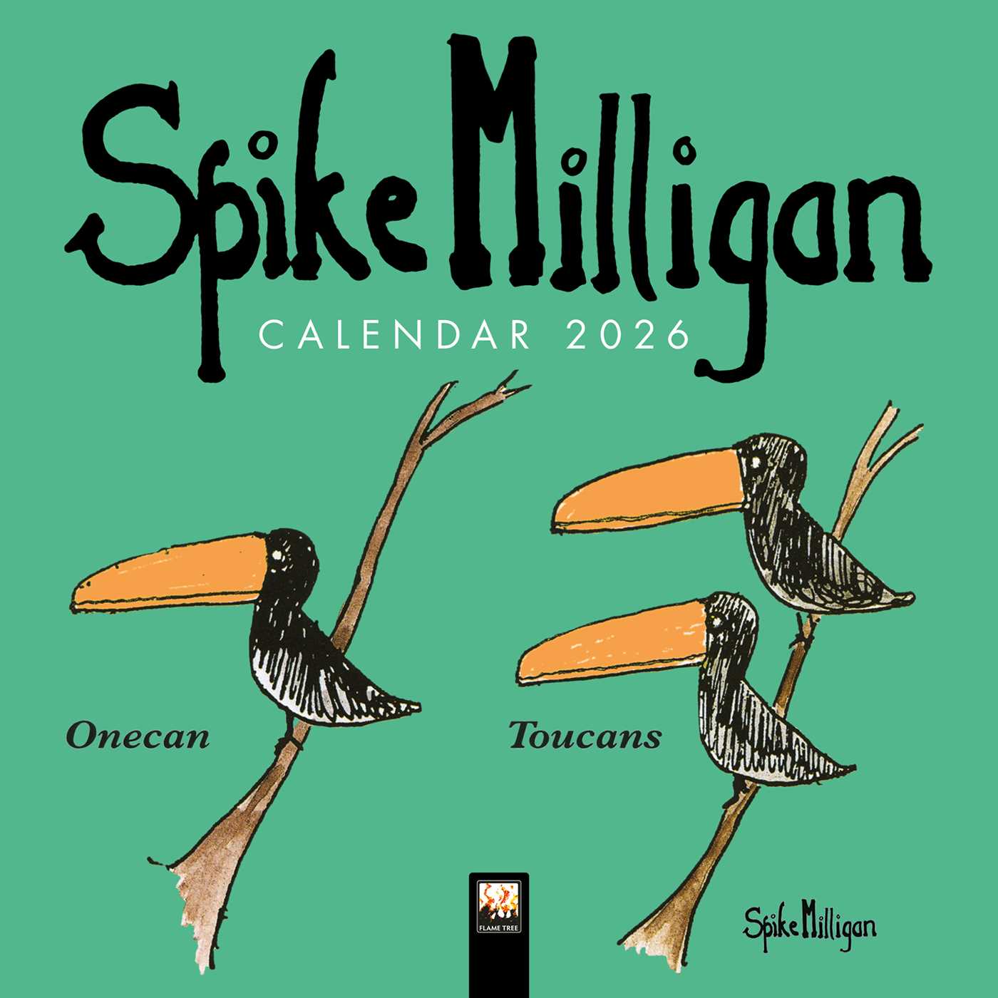 Spike Milligan Mini Wall Calendar 2026 (Art Calendar)